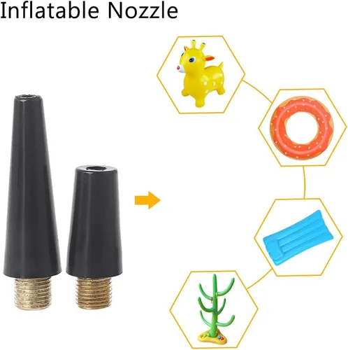 Vista 4 de Accesorios de adaptador de inflador para bomba estándar o compresor de aire neumático de bicicleta Val ve adaptador