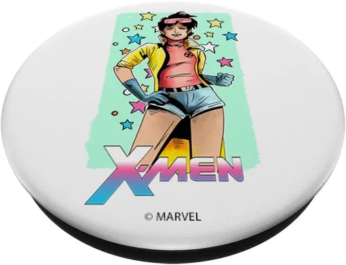 Vista 2 de Marvel X-Men Jubilee Retro Bubble Color Pop - PopSockets Grip y Stand para teléfonos y tabletas