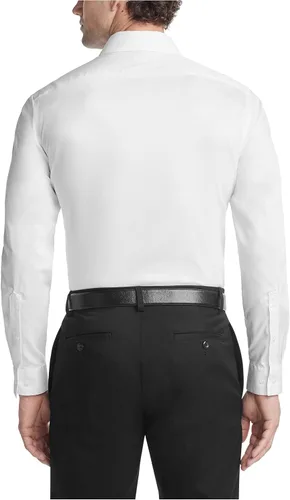 Vista 2 de Van Heusen Camisa de vestir para hombre, ajuste delgado, ultra sin arrugas, cuello flexible elástico