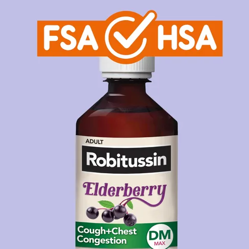 Vista 8 de Robitussin Medicamento DM para la tos y la congestión torácica de baya de saúco de máxima fuerza para adultos, líquido para aliviar la congestión