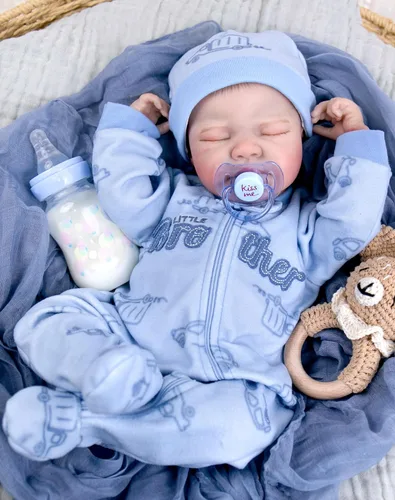 Vista 10 de Aori Muñecas Reborn de bebé realistas de 20 pulgadas, muñeca recién nacida de niña durmiendo ultra realista con cuerpo ponderado y muñeca de vinilo