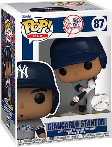 Vista 3 de Giancarlo Stanton - Figura de vinilo #87 (con funda protectora de vinilo transparente compatible)