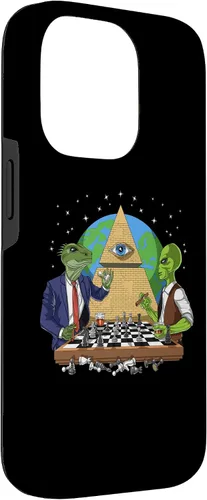 Vista 3 de Funda para iPhone 14 Pro Alien Illuminati Conspiracy Theory All Seeing Eye Aliens