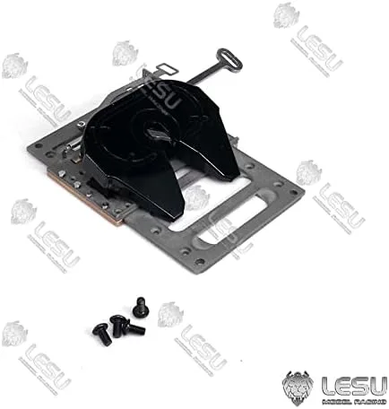 Vista 6 de Metal movible quinta rueda Kingpin para Lesu 1/14 Rc modelo tractor camión remolque