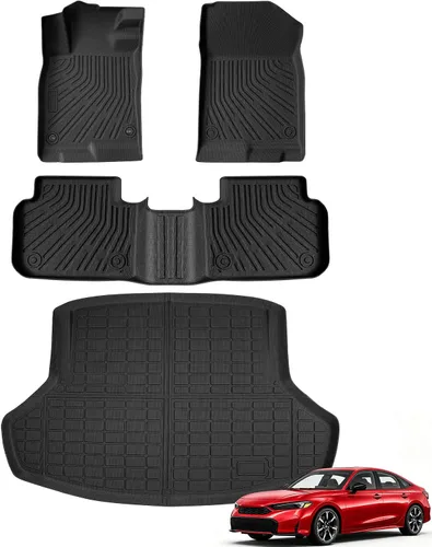 Vista 14 de Alfombrillas para suelo de Dodge Durango 2016-2025 2026 de 6 asientos, protector de carga para todo tipo de clima, TPE resistente, impermeable