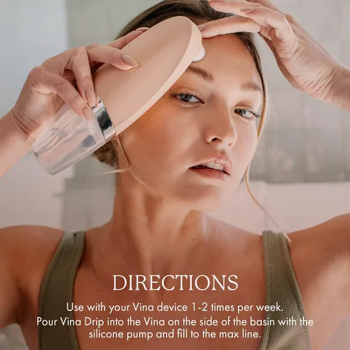 Vista 4 de Vanity Planet Suero facial hidratante Vina Drip - Maximiza la hidratación para un brillo radiante - Limpia y exfolia la piel para desatascar