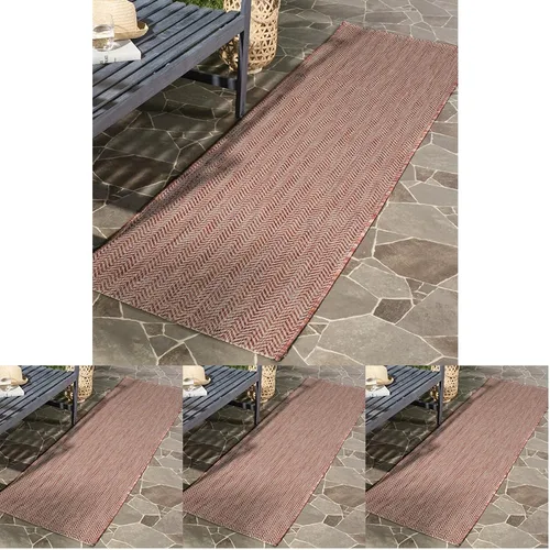 Vista 78 de Safavieh Colección Courtyard CY8022 Alfombra, 2 pies x 3 pulgadas x 5 pies, aguamarina y gris, impermeable, fácil de limpiar, sin pelusa