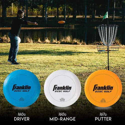 Vista 7 de Franklin Sports Juego de discos de golf de disco - Juego de inicio de equipo de golf de disco