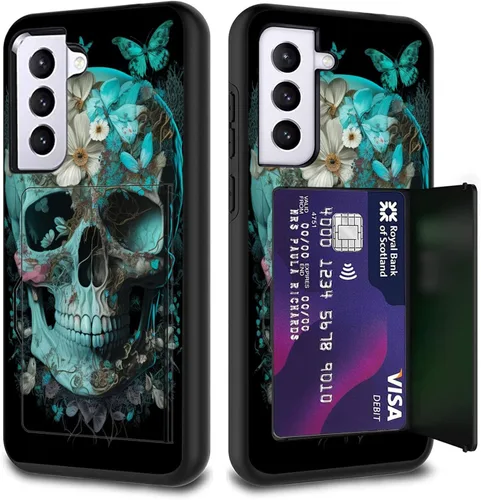 Vista 118 de Funda híbrida de doble capa con función atril para Samsung Galaxy A16 5G de 6.9 pulgadas, diseño de vaca con bandera estadounidense