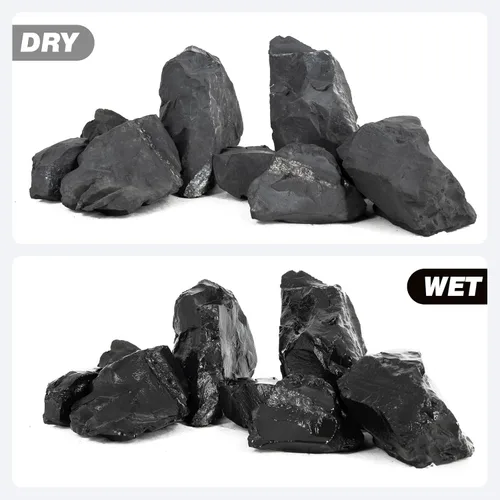 Vista 4 de Aquarium Rock - Piedras de tanque de peces de 5 libras para acuario