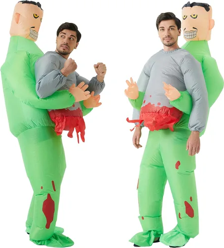 Vista 6 de DeHasion Disfraz inflable de Halloween para Navidad, disfraz inflable de Navidad para adultos, NavidadHalloween