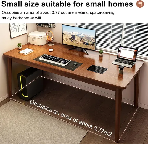 Vista 7 de Escritorio moderno para computadora, escritorio de estudio, estación de trabajo, escritorio ejecutivo de PC de estilo simple, mesa de trabajo
