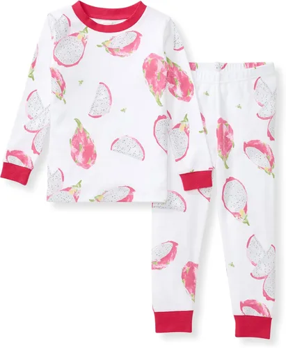 Vista 15 de Burt's Bees Baby Pijama de algodón orgánico para niñas, conjunto de pijama 100% algodón para niños pequeños y niños, tela suave y elástica Trébol