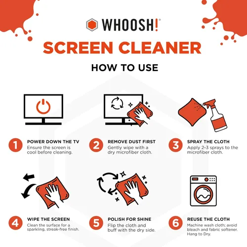 Vista 7 de WHOOSH Kit de limpieza recargable Screen Shine Pro, 16.9 fl oz