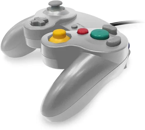 Vista 2 de Old Skool Controlador compatible con GamecubeWii - Plata