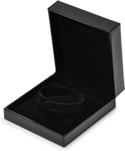 Vista 2 de Oirlv - Caja de pulsera/brazalete negro, vitrina de joyería para aniversario