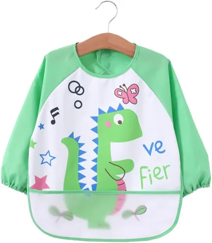 Vista 10 de JNINTH Baberos impermeables y lavables para comer y jugar delantal (6-36 meses)