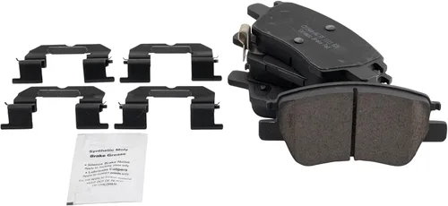 Vista 45 de TRQ Juego de pastillas de freno delantero y rotores con revestimiento de cerámica compatible con Jeep Compass Patriot 2017
