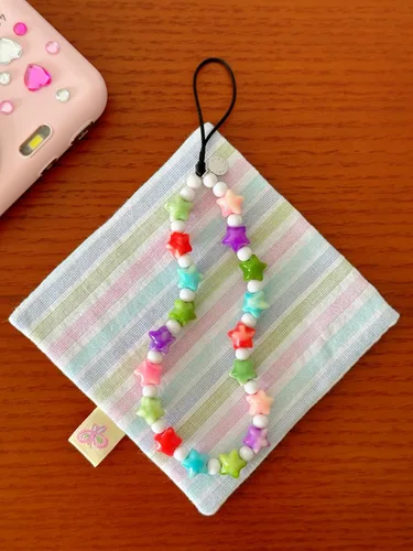 Vista 40 de Drawwind Correa con cuentas para teléfono con pulsera universal, cordón para teléfono celular lindo, pulsera de muñeca con cuentas, cadena de hilo