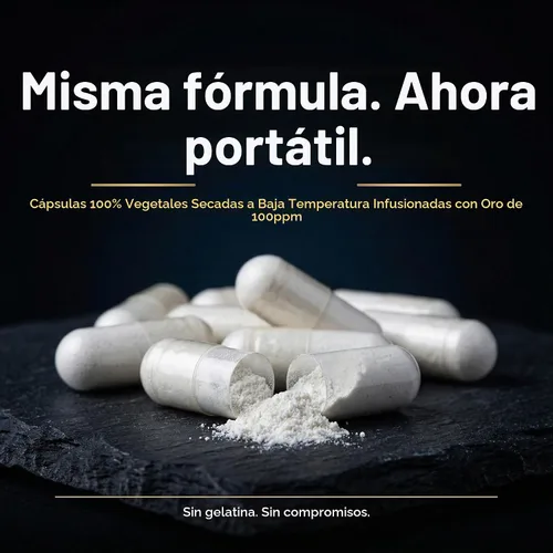 Vista 5 de Atomic Ormus Cápsulas monoatómicas de oro de 24 quilates en el interior, 30 cápsulas, oro de 24 quilates, platino iridio ORMUS, energéticamente