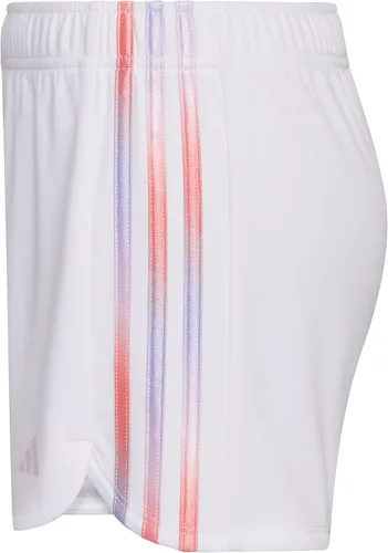 Vista 7 de adidas Pantalones cortos de malla con forro Pacer de 3 rayas con cintura elástica para niña