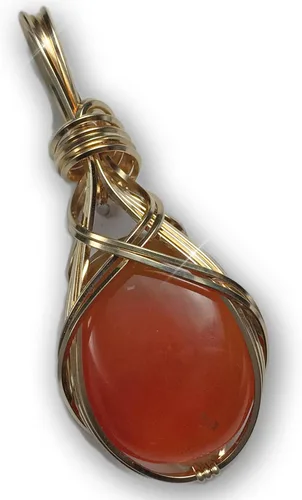 Vista 21 de Colgante de cristal de cuarzo rosa de 14 quilates, calidad AAA relleno de oro, varita de corazón, reiki Energy Romance, con elegante caja de regalo