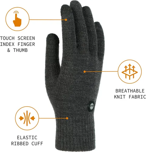 Vista 2 de Timberland Guante mágico para hombre con tecnología de pantalla táctil