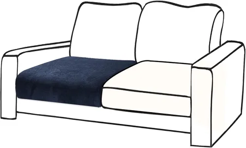 Vista 42 de BT.WA Funda de Cojín de Sofá de Terciopelo 1 Pieza Funda de Cojín de Asiento Elástica Funda de Sillón Fundas Separadas de Sofá Seccional Protector