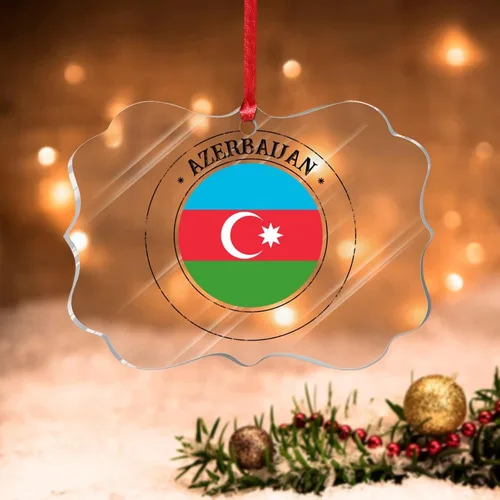 Vista 14 de Bandera de Argelia, adorno para árbol de Navidad, bandera nacional, Argelia, suministros colgantes de Navidad, suministros de fiesta de Navidad