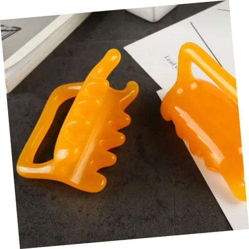 Vista 4 de Conjunto de masajeador de cuello y espalda, herramientas de cera de abeja de resina para masaje de tejido profundo