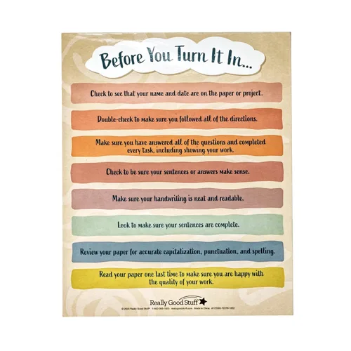 Vista 3 de Really Good Stuff Carpetas boho para tareas - Juego de 12