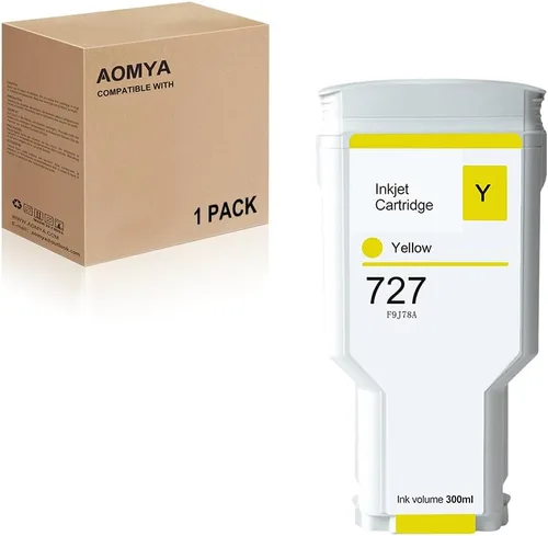 Vista 5 de Aomya 6 cartuchos de tinta compatibles 727 de 10.1 fl oz C1Q12A F9J79A F9J76A F9J77A F9J78A F9J80A para impresoras DesignJet T920 T930 T1500 T1530