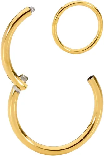 Vista 16 de 365 Sleepers - Piercing para el cuerpo de acero quirúrgico 316L, 20G, 18G, 16G, 14G, 12G, 10G, 8G, 6G, con sección abisagrado, se vende por unidad