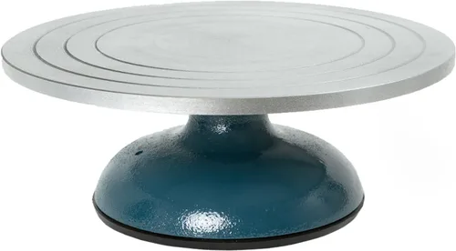 Vista 7 de DUPDMKIN Rueda de bandas para cerámica, plato giratorio de arcilla de metal de 7 pulgadas