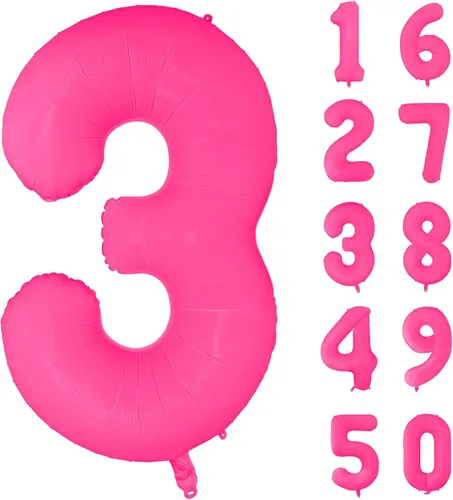 Vista 42 de Globos gigantes de helio de aluminio de 40 pulgadas, color negro, globos digitales grandes del número 0 para decoración de fiesta de cumpleaños