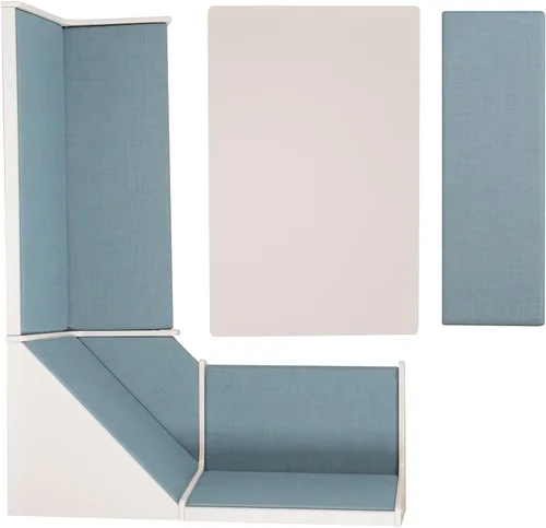 Vista 13 de Linon Lucy Capri Blue Nook 66.25 x 34.5 x 50.25 Azul