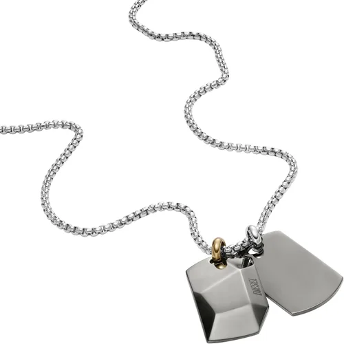 Vista 12 de Diesel Collar con colgante de acero inoxidable para hombre