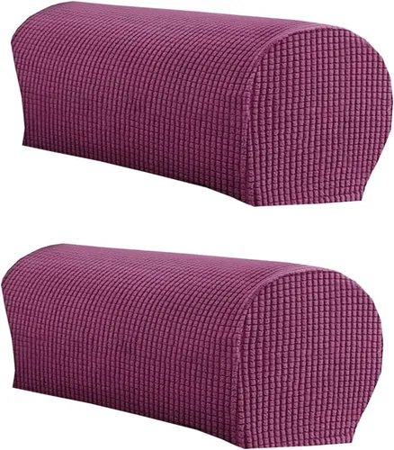 Vista 12 de LINGXIYA Funda de Reposabrazos de Terciopelo Suave y Elástico, Fundas para Reposabrazos de Sillas/Sofas, Fundas para Brazos de Sofá, Protector