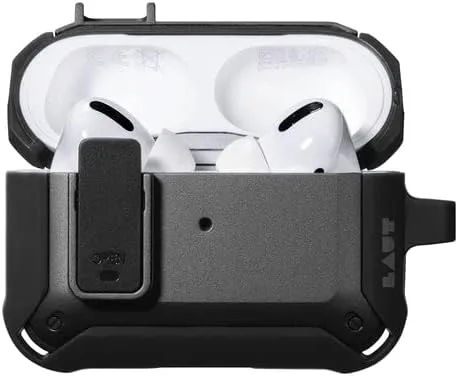 Vista 5 de LAUT - Funda ZENTRY para AirPods Pro (1ª y 2ª generación) - Negro