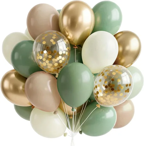 Vista 8 de PartyWoo Globos negros y dorados, 66 globos de 12 pulgadas color negro mate cromado metálico dorado para graduación, baby shower, cumpleaños, Año