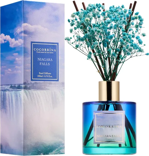 Vista 19 de Difusor de Varillas Cocorrína - Difusor Aromatizante con Aroma de Arroyo de Bambú con 8 Varillas, Difusor de Fragancia para Hogar, Decoración