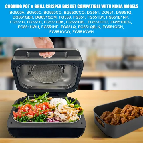 Vista 7 de Combo cesta para verduras y ollas para Ninja Foodi XL FG551 Accesorios