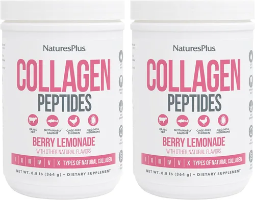 Vista 10 de NaturesPlus Péptidos de colágeno, limonada de bayas – 0.8 libras en polvo – Salud del cabello, piel, uñas y articulaciones, apoyo del sistema