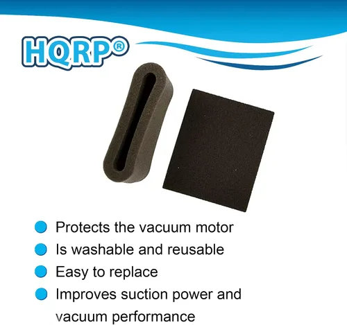 Vista 2 de HQRP Juego de 2 filtros compatibles con aspiradoras verticales Bissell Lift-Off Revolution Pet 3760, 37602, 37603, 37604, 37605, 3760H, 3750, 4220
