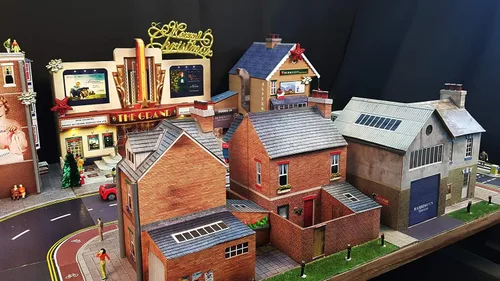 Vista 5 de O Calibre 7 mm 1: 48 Escala Modelo Railroad construcción de cochera & tienda Kit la citybuilder
