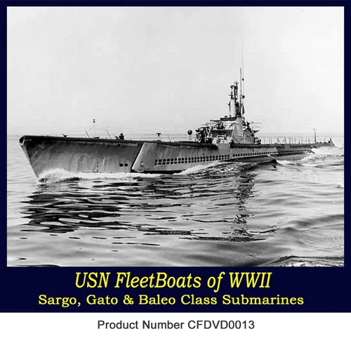 Vista 2 de US Navy Fleet Submarines Fleetboat WW2 old Films Gato Baleo DVD