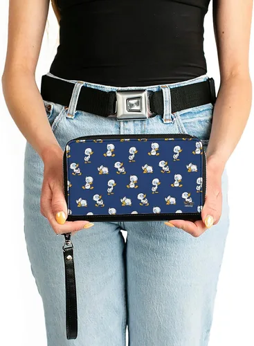 Vista 3 de Buckle-Down Cartera rectangular con cremallera de PU para mujer - Lilo y Stitch, 7.5"x4.5", Lilo & Stitch, Buckle-down Cartera rectangular