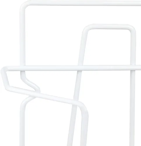 Vista 6 de Home Basics - Soporte compacto para plancha y tabla de planchar con revestimiento de vinilo para montar en la pared, (blanco) Organizador