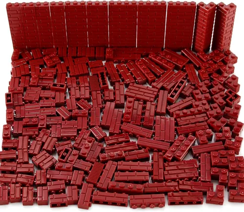 Vista 8 de Juego de ladrillos de perfil de mampostería a granel de 260 piezas de bloques de construcción para pared de construcción de casas, piezas MOC