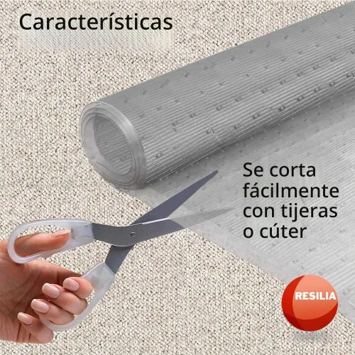 Vista 7 de RESILIA Protector/Alfombrilla Premium de Piso Extra Resistente para Suelos Alfombrados – Protección de Alfombra de Vinilo Plástico Antideslizante